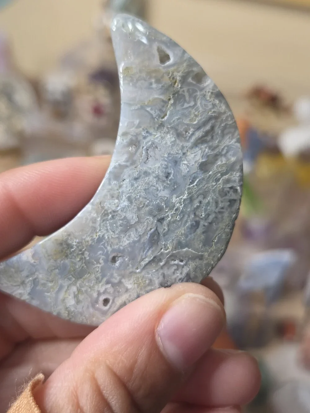 Moss Agate Moon (2.8)  E New Beginnings
